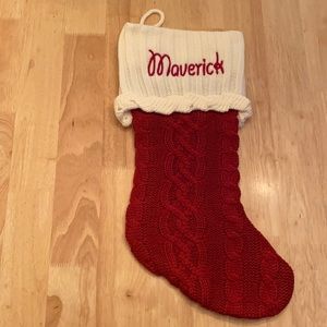 New never used personal creations knit stocking.